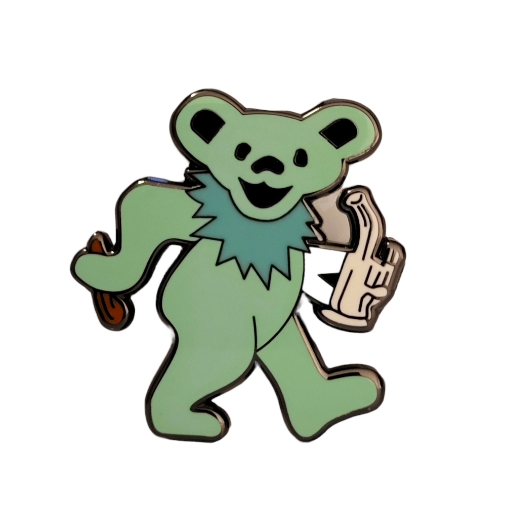 Dancing Bears enamel Lapel pin Grateful Dead